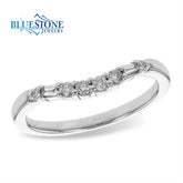 14kt White Gold Diamond Ring- Size 7